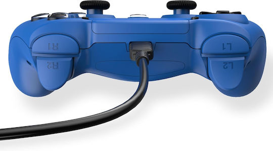 Freaks and Geeks 140061G Verkabelter Gamepad für PS4 Blau