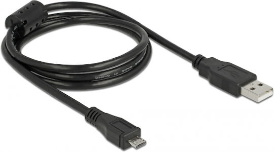 DeLock 82299 Regulär USB 2.0 auf Micro-USB-Kabel Schwarz 1m (82299) 1Stück