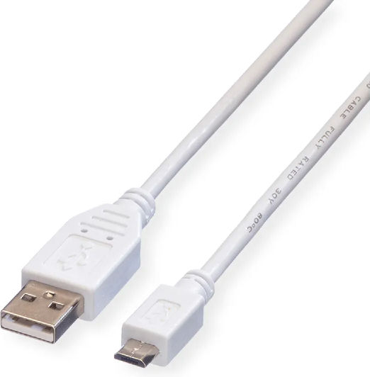 Roline USB 2.0 Cable USB-A male - micro USB-B male 0.8m (11.99.8754)