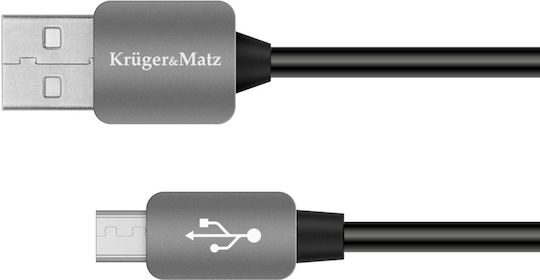 Kruger & Matz Regular USB 2.0 to micro USB Cable 1.8m (KM0331)