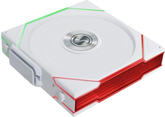 Lian Li UNI FAN TL Wireless Reverse Blade Case Fan 120mm (200rpm / 83.4cfm) with ARGB Lighting and 4-Pin PWM Connection 3pcs White