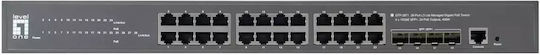 Level One GTP-2871 Gestionat L3 Switch cu 28 Porturi Gigabit (1Gbps) Ethernet și 4 Porturi SFP
