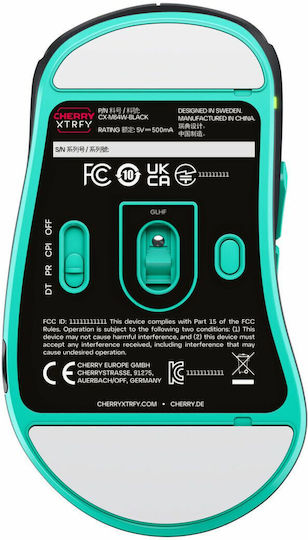 Cherry XTRFY M64 Ασύρματο Gaming Ποντίκι 26000 DPI Μαύρο