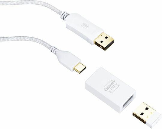 Cherry XTRFY M68 Ασύρματο Gaming Ποντίκι 26000 DPI Λευκό