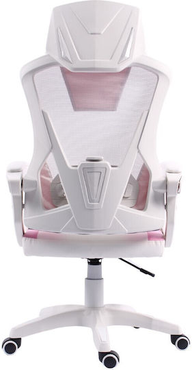 Raptor Ace Fabric Gaming Chair White / Pink