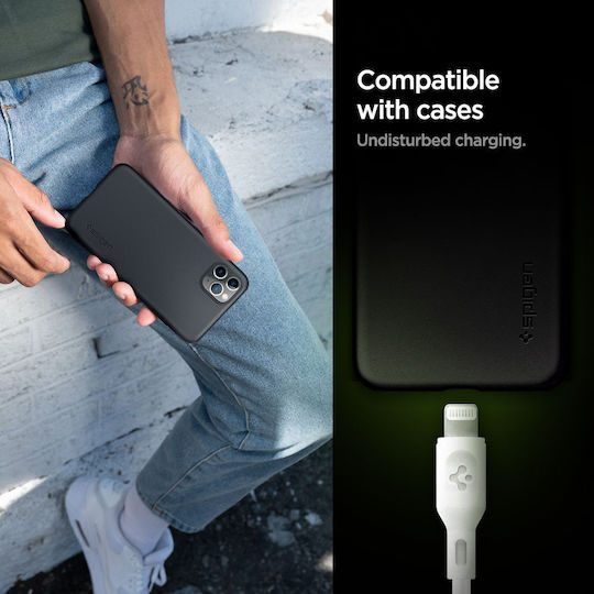 Spigen Durasync Regular la Cablu Lightning 30W Alb 1m (000CA26356)