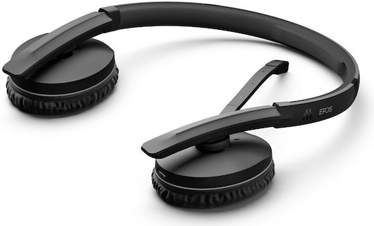 Epos Adapt 261 Binaural Drahtlos Auf dem Ohr Multimedia-Headsets mit Mikrofon und Verbindung Bluetooth / USB-C in Schwarz Farbe