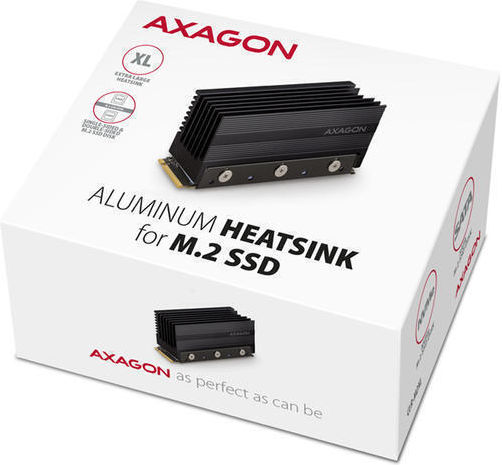 Axagon Ψύξη Μ.2 SSD Ασημί