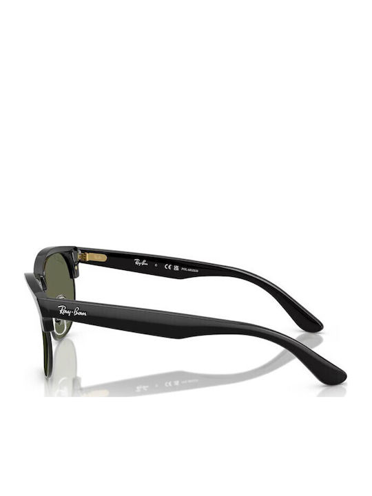 Ray Ban Clubmaster Unisex Sunglasses with Black Frame and Green Polarized Lens RBR0504S 67839A