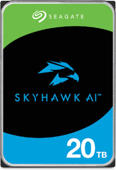Seagate SkyHawk AI 24TB HDD Hard Drive 3.5" SATA III 7200rpm with 512MB Cache for Desktop ST24000VE002