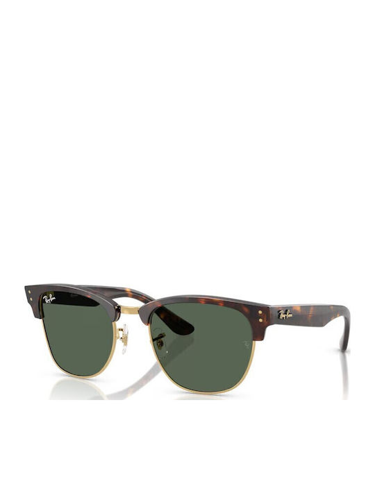 Ray Ban Clubmaster Unisex Ochelari de soare cu Maro Cadru și Verde Lentilă RBR0504S 1359VR