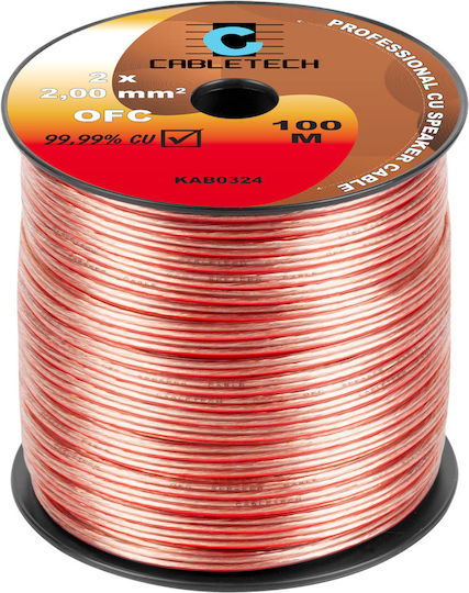 Cabletech Καλώδιο Ηχείου Ατερμάτιστο 100m (KAB0324)