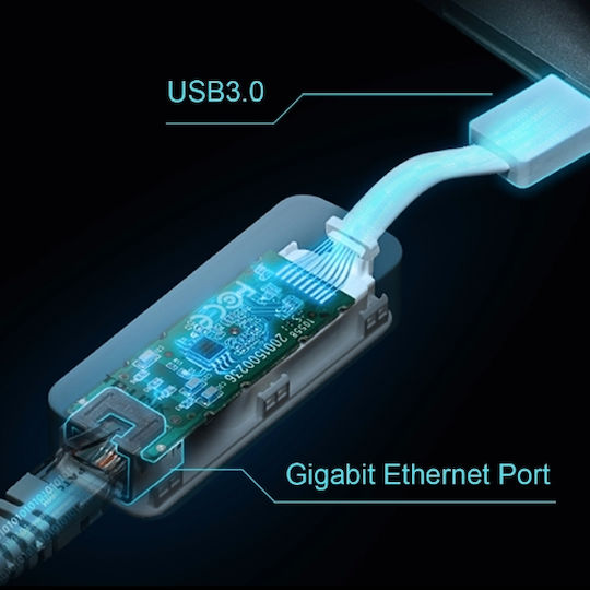 TP-LINK UE300 USB Network Adapter with Wired Gigabit Ethernet Connection Standard v5