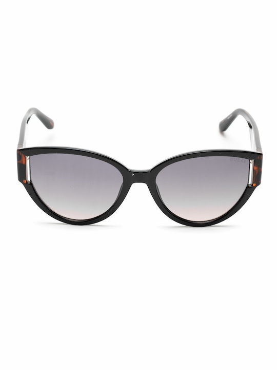 Guess Women's Sunglasses with Black Tartaruga Plastic Frame and Gray Gradient Lens GF6198 01B