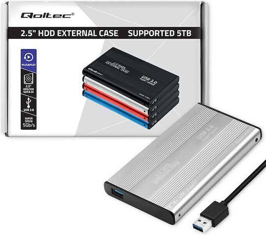 Qoltec 51871 Защитен Калъф Сребрист