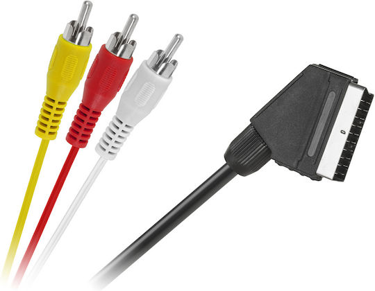 Καλώδιο Scart male - Component male / Scart male 1.5m Μαύρο LEC-KPO2716-1