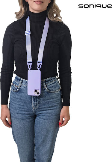 Silicone Case Strap Carryhang Sonique Xiaomi Xiaomi 14t Pro Lilac