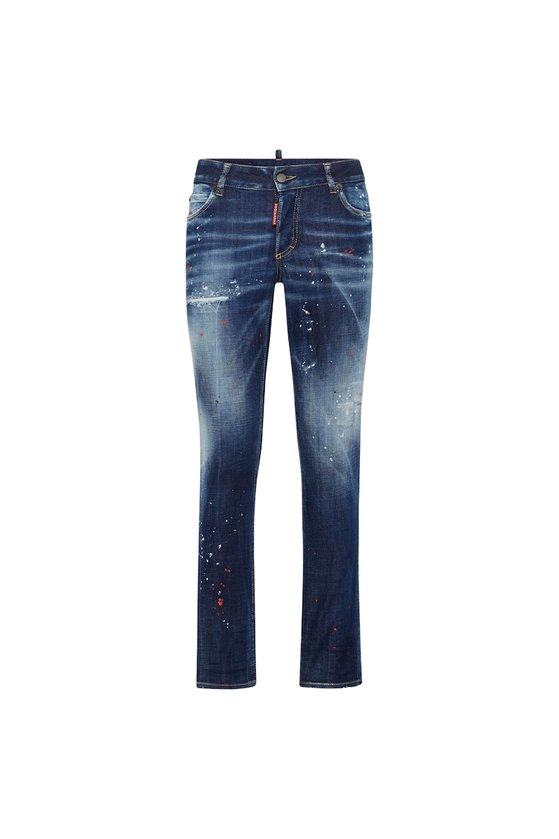 デニム・ジーパン DSQUARED2 Woman Jeans Denim S75LB0800S30664 470 Dark Easy Wash Jennifer Jeans