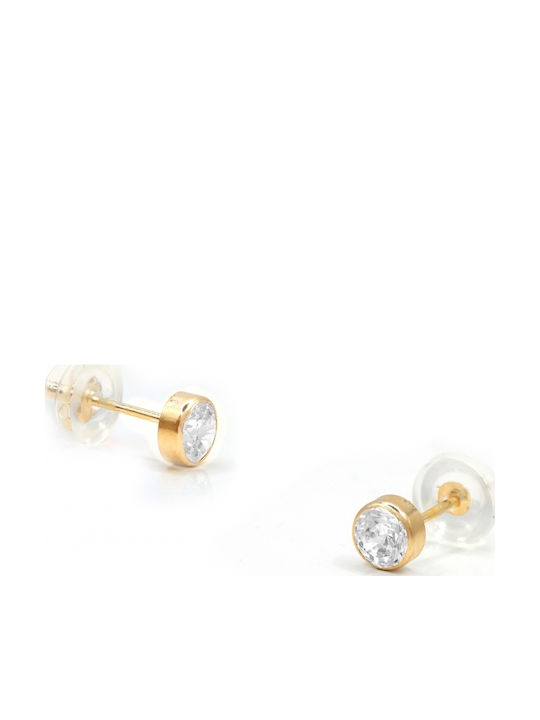 Polytimo Earrings made of Gold 14K with Stones