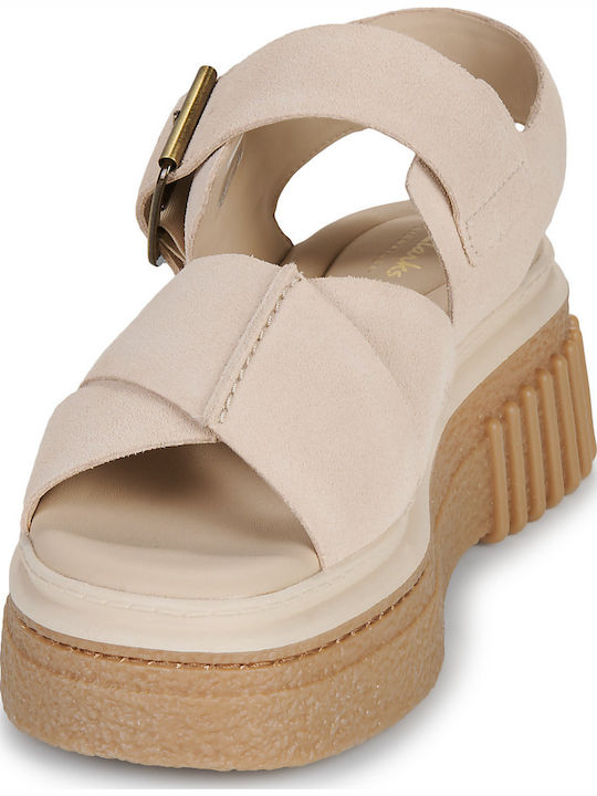 Women's Platform Shoes Beige