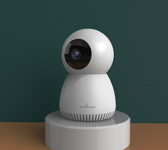 Powertech PT-1337 IP Surveillance Camera Wi-Fi Full HD+ 3MP with Two-Way Communication and Lens 4mm