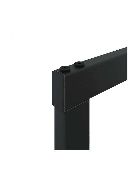 vidaXL Ξύλινο Ράφι Αποθήκευσης Ξύλων 50x30x209cm Μαύρο