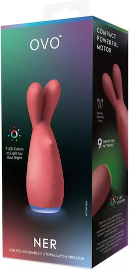 Ovo Clitoral Vibrator Red