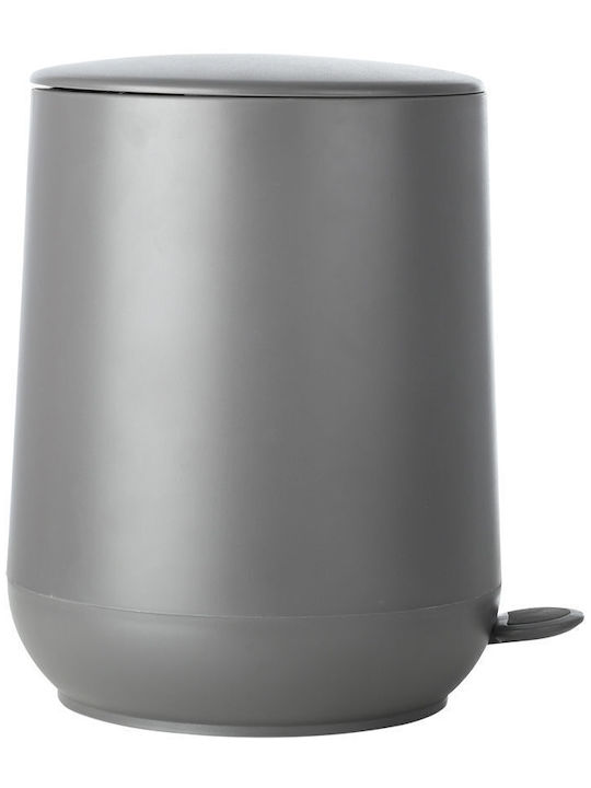 Estia Fjord Plastic Toilet Brush and Basket Set Soft Close 5lt Gray