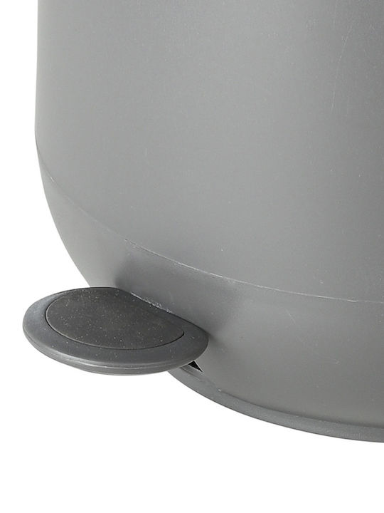 Estia Fjord Plastic Toilet Brush and Basket Set Soft Close 5lt Gray
