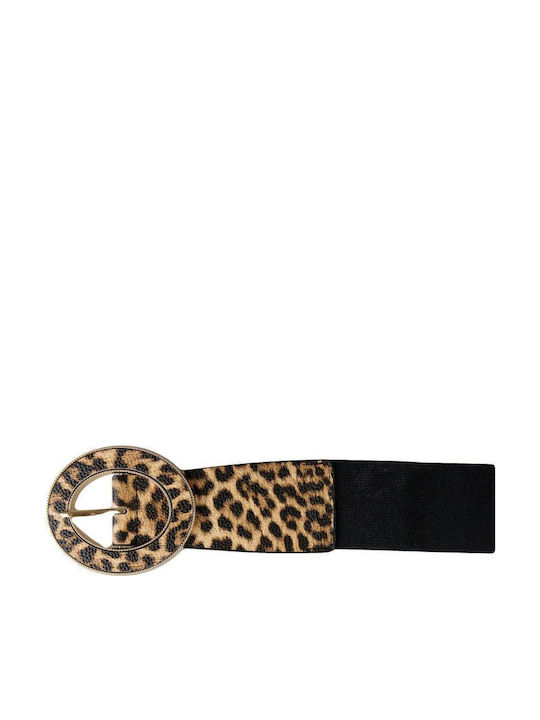 Elastisch Damen Gürtel Schwarz