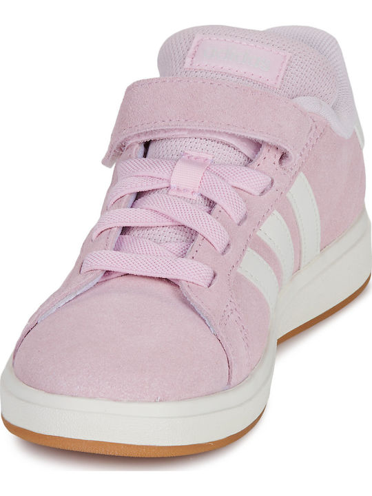 Grand Court 00s El C Παιδικά Sneakers με Σκρατς Ροζ
