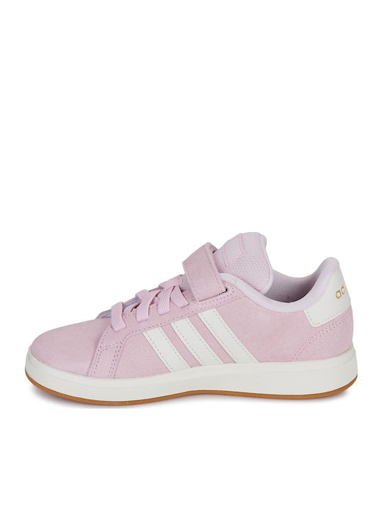 Grand Court 00s El C Παιδικά Sneakers με Σκρατς Ροζ