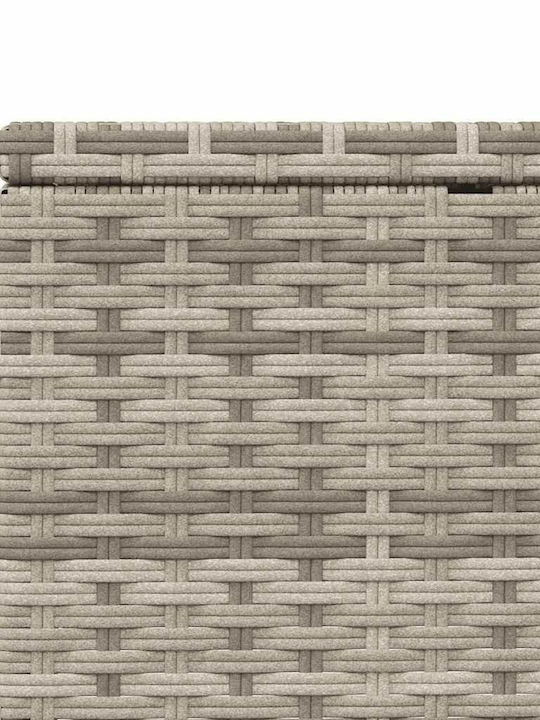 Liegestuhl Rattan mit Kissen Gray 210x100x28cm.