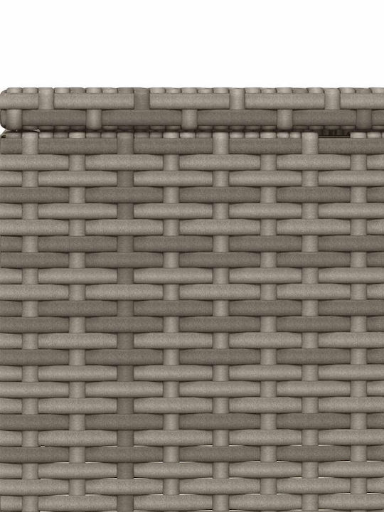 Liegestuhl Rattan mit Kissen Gray 210x100x28cm.