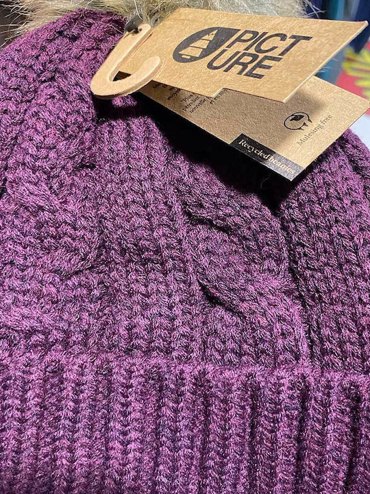 Picture Organic Clothing Beanie Unisex Fleece Beanie Knitted in Purple color