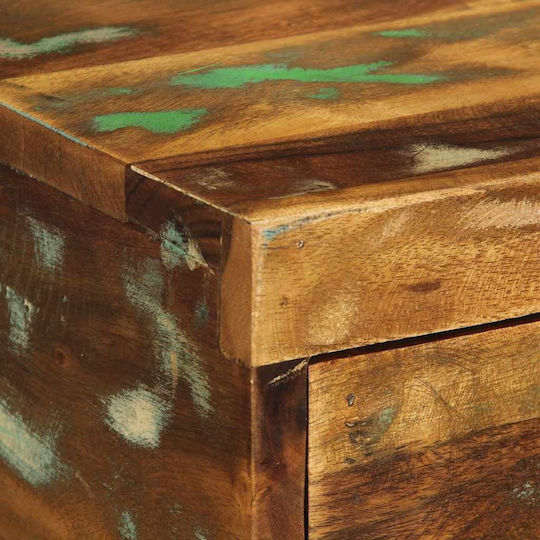 Κομοδίνα από Μασίφ Ξύλο Πολύχρωμα 2τμχ 40x30x19cm