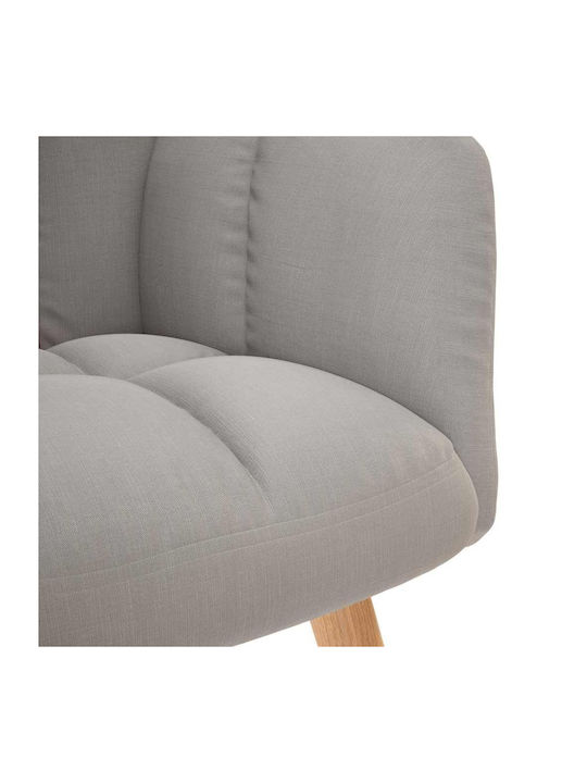 Πολυθρόνα με Υποπόδιο Γκρι 61.5x69x95.5cm