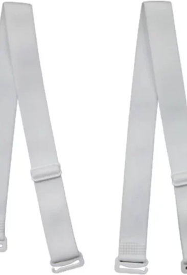 Tres Chic Bretele Sutien Albe din Metal