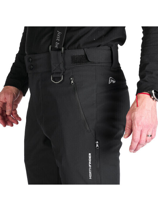 Northfinder NOF-NO-3974SNW-269_1 Ανδρικό Παντελόνι Σκι & Snowboard Soft Shell Μαύρο