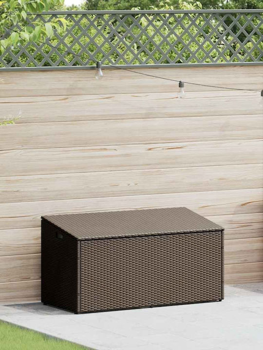 vidaXL Outdoor Storage Box Brown L110xW50xH58cm