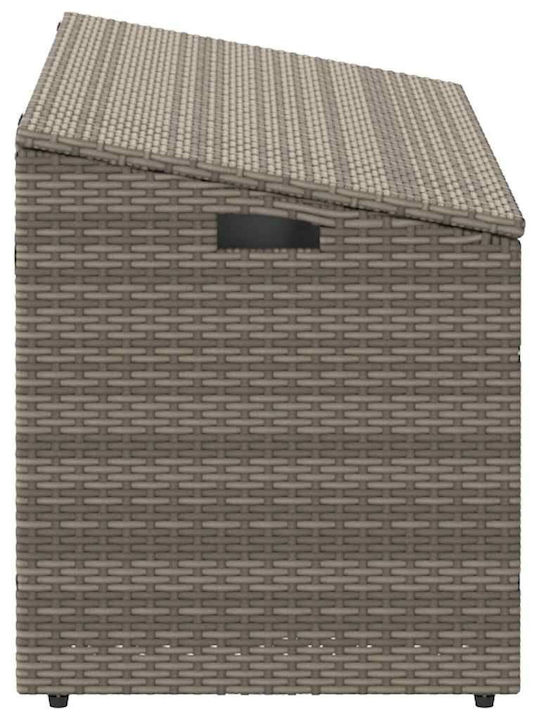 vidaXL Outdoor Storage Box Gray L110xW50xH58cm