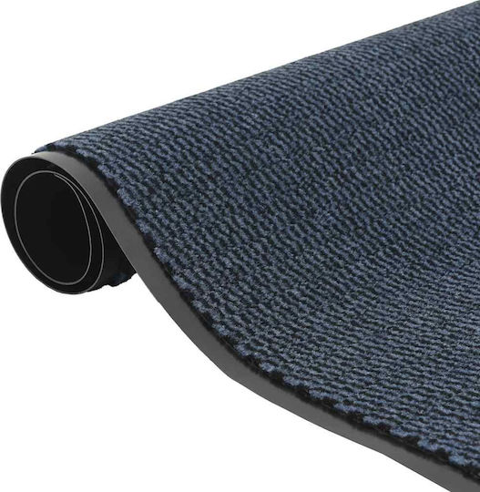 vidaXL Fußmatte Rutschfest Blau 150x90cm