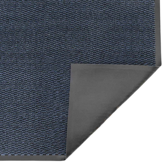 vidaXL Fußmatte Rutschfest Blau 150x90cm