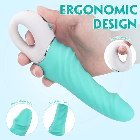 La Lolita Amsterdam Tornado Classic Vibrator 23.1cm Green