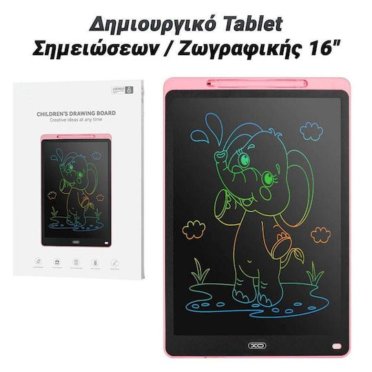 LCD Writing Tablet 16" Pink