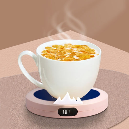 Usb Intelligent Constant Temperature Automatic Heating Coaster Βόρειο Ημισφαίριο Ροζ