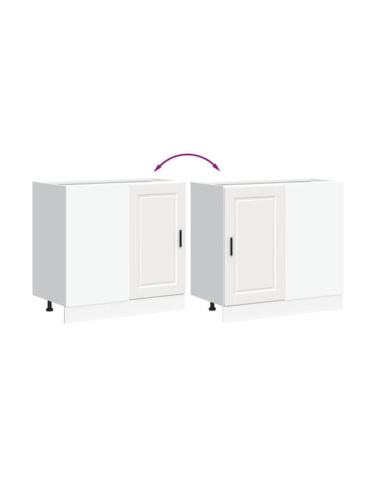 Eckschrank Boden White 86x46x81.5Stück
