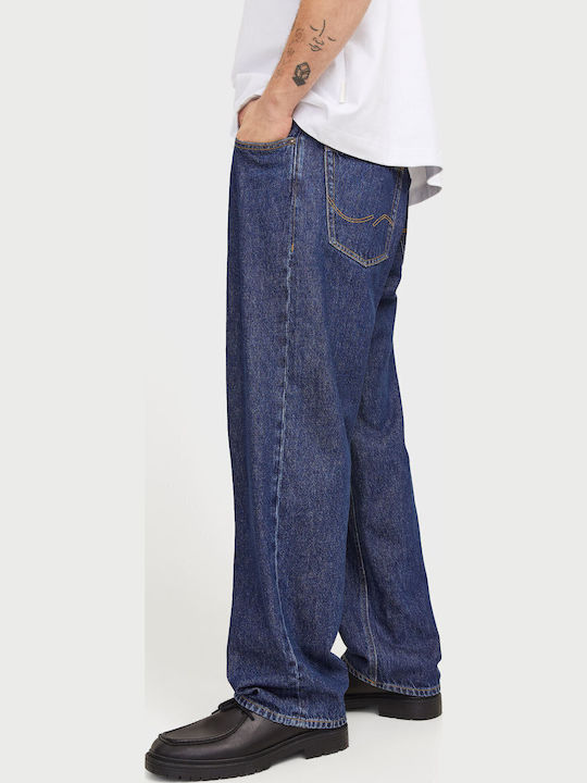 Men's Jeans Pants with Loose Baggy Fit Unwashed Denim