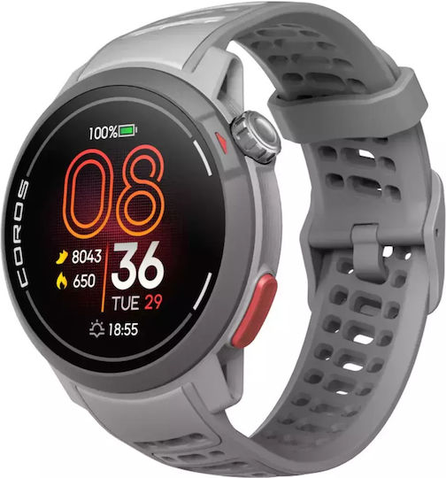 Coros Pace Pro GPS 46mm Smartwatch with Heart Rate Monitor (Gray)