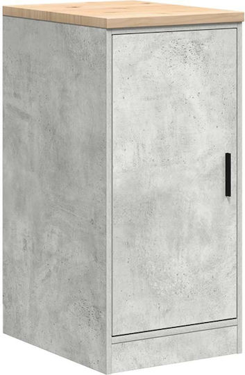 Гаражни шкафове 2 бр бетонно сиво инженерно дърво сиво 40 x 51 x 85 см